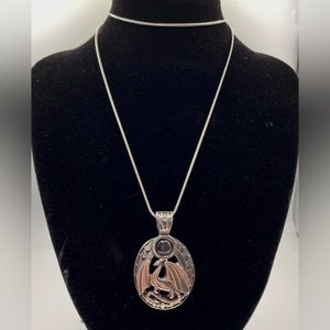Dragon necklace with labradorite, pewter made in the USA - NWT - enjoy!